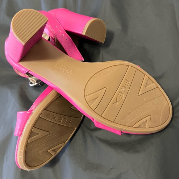 LifeStride Averly ankle strap block heel sandal size 8wide - Picture 5 of 6